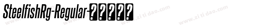 SteelfishRg-Regular字体转换
