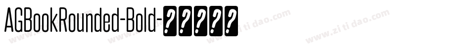 AGBookRounded-Bold字体转换