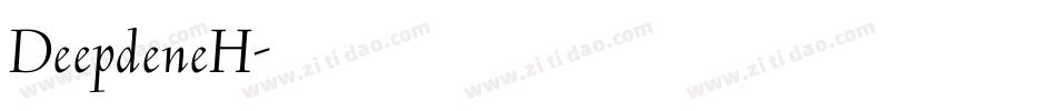 DeepdeneH字体转换