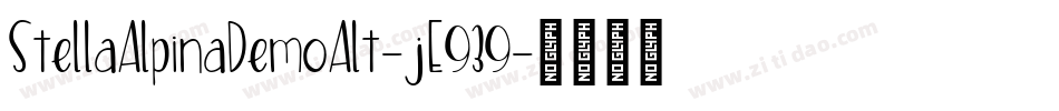 StellaAlpinaDemoAlt-jE939字体转换