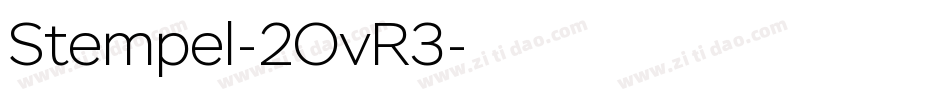 Stempel-2OvR3字体转换