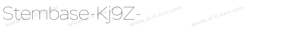 Stembase-Kj9Z字体转换