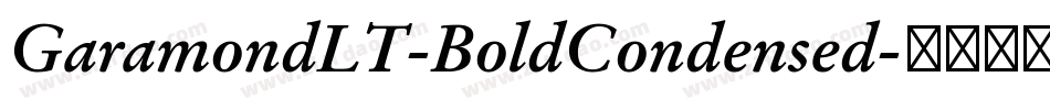 GaramondLT-BoldCondensed字体转换