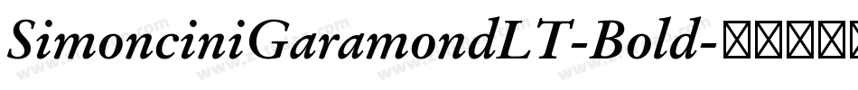 SimonciniGaramondLT-Bold字体转换