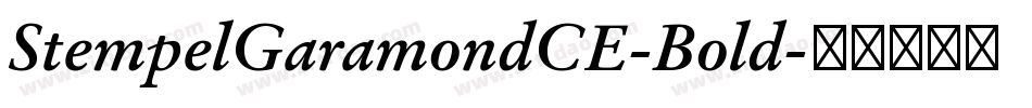 StempelGaramondCE-Bold字体转换