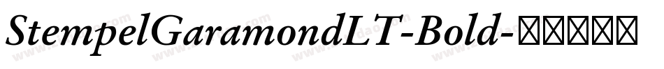 StempelGaramondLT-Bold字体转换