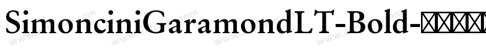SimonciniGaramondLT-Bold字体转换