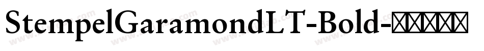 StempelGaramondLT-Bold字体转换