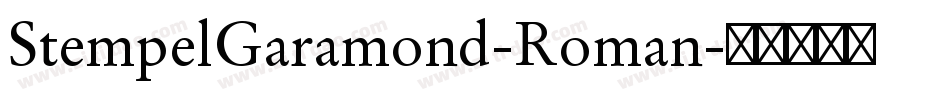 StempelGaramond-Roman字体转换