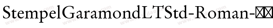 StempelGaramondLTStd-Roman字体转换