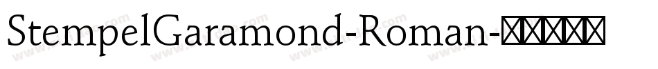 StempelGaramond-Roman字体转换
