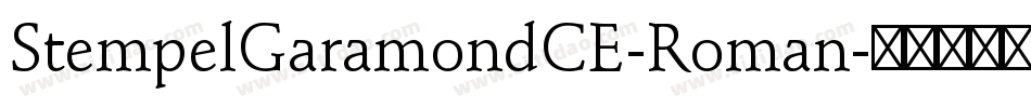 StempelGaramondCE-Roman字体转换