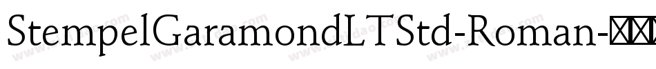 StempelGaramondLTStd-Roman字体转换