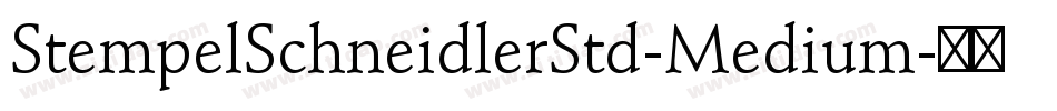 StempelSchneidlerStd-Medium字体转换