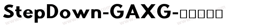 StepDown-GAXG字体转换