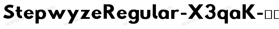 StepwyzeRegular-X3qaK字体转换