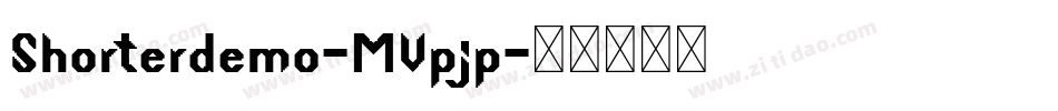 Shorterdemo-MVpjp字体转换