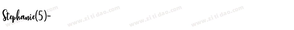 Stephanie(5)字体转换