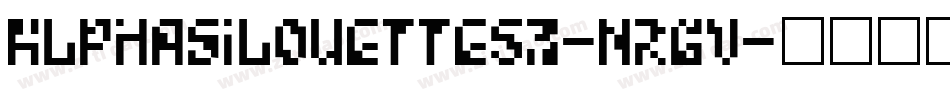 AlphaSilouettes3-nRGV字体转换
