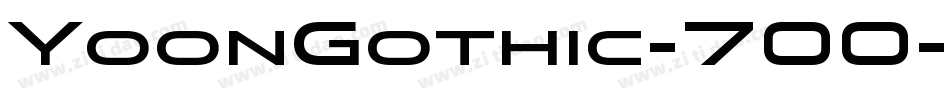 YoonGothic-700-Semibold字体转换
