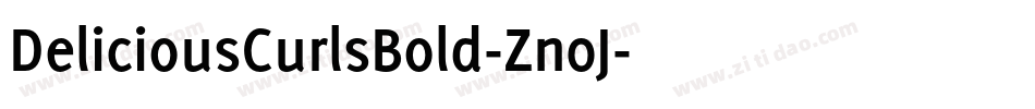DeliciousCurlsBold-Zn0J字体转换