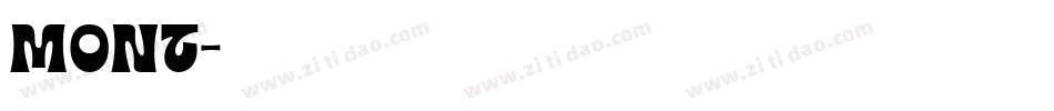 Mont字体转换