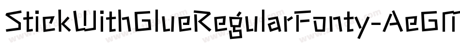 StickWithGlueRegularFonty-AeGM字体转换