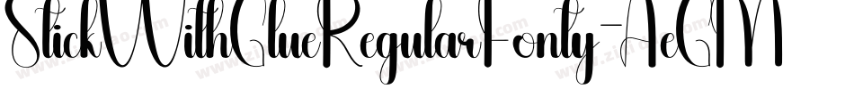 StickWithGlueRegularFonty-AeGM字体转换