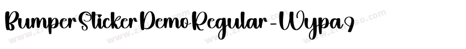 BumperStickerDemoRegular-Wypa9字体转换