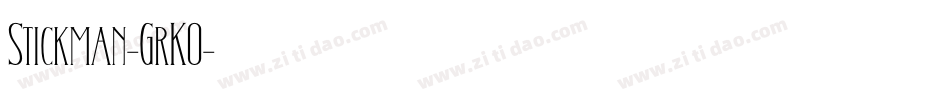 Stickman-GrKO字体转换