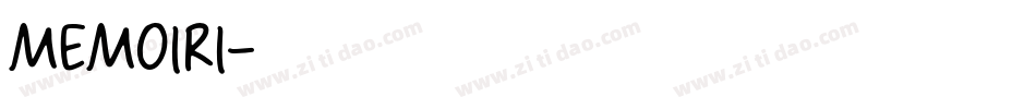MEMOIRI字体转换