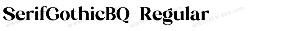 SerifGothicBQ-Regular字体转换
