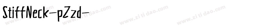 StiffNeck-pZzd字体转换 StiffNeck-pZzd字体转换