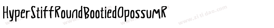 HyperStiffRoundBootiedOpossumRegular-XjVd字体转换