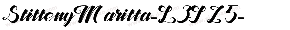 StiffenyMaritta-L3JZ5字体转换