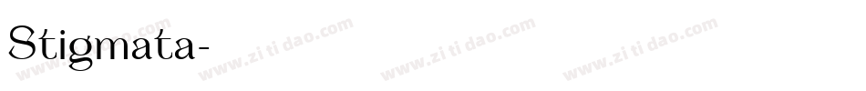 Stigmata字体转换
