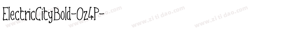 ElectricCityBold-Oz4P字体转换
