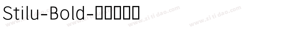 Stilu-Bold字体转换