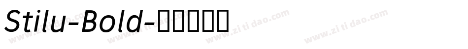 Stilu-Bold字体转换