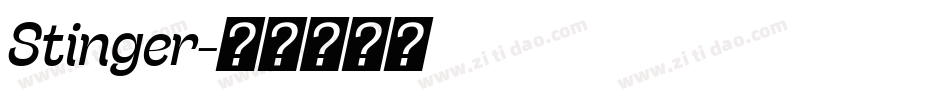 Stinger字体转换