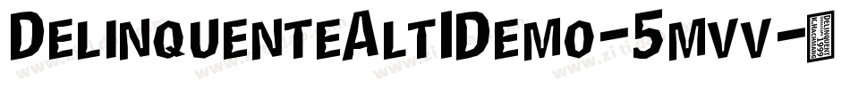DelinquenteAltIDemo-5mvv字体转换