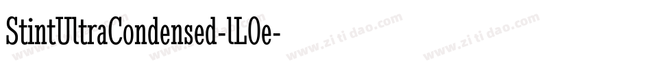 StintUltraCondensed-lL0e字体转换
