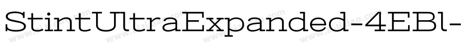 StintUltraExpanded-4EBl字体转换