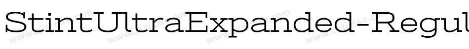 StintUltraExpanded-Regular字体转换