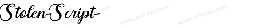 Stolen-Script字体转换