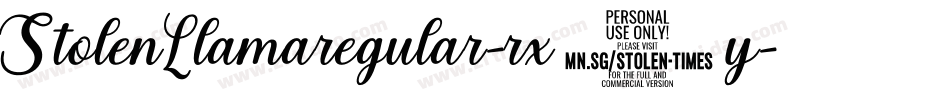 StolenLlamaregular-rx3y字体转换 StolenLlamaregular-rx3y字体转换