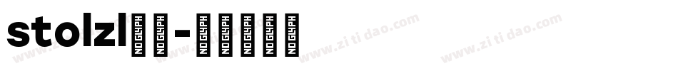 stolzl字体字体转换
