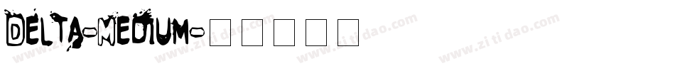 Delta-Medium字体转换