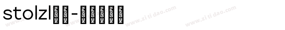 stolzl字体字体转换