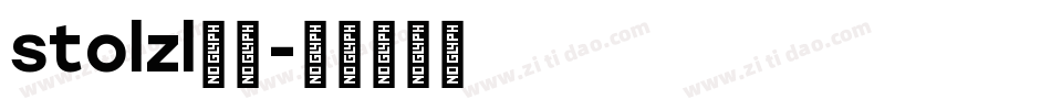 stolzl字体字体转换